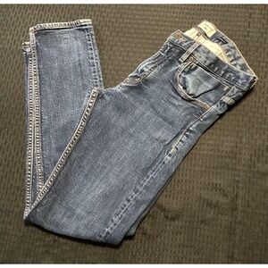 Quiksilver Jeans Mens 30 Blue Straight Fit Medium Wash Denim 5 Pocket Casual